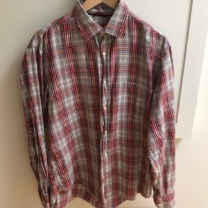 Mason’s men’s plaid flannel shirt